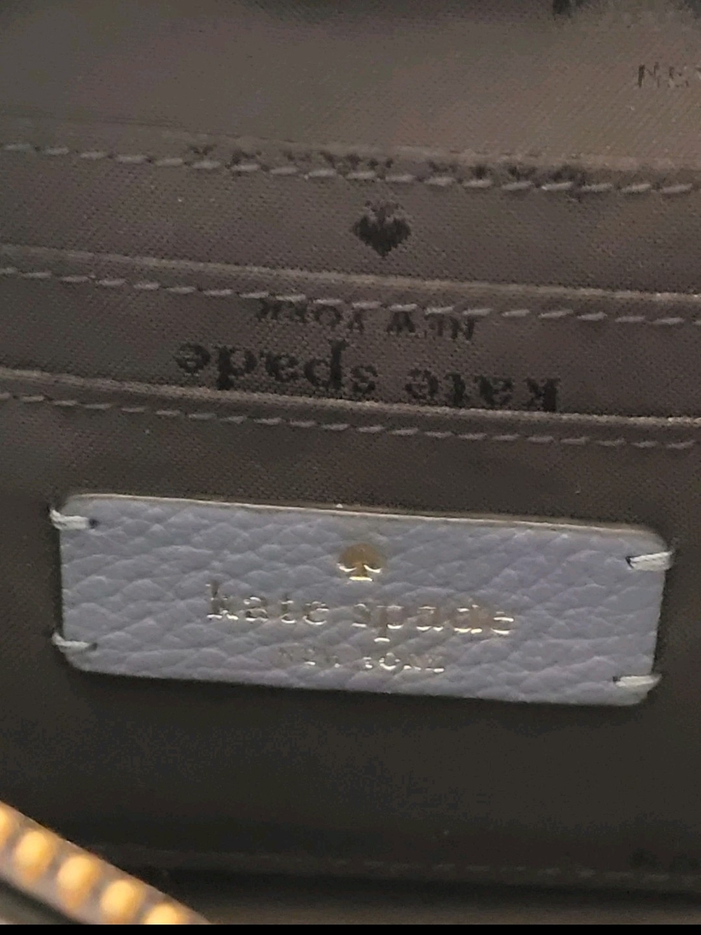 Kate Spade New York Blue Pebbled Belt Bag Fanny Pack Waist Bag Gold Hardware - Picture 5 of 10